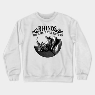 white rhinos Crewneck Sweatshirt